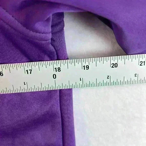 The Earth Gear Jacket Purple Girls Sz 10-12 Fleece Lined Full Zip - Picture 9 of 10